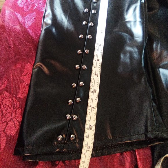 Liquid Leather Look Shirt. bnwt - Picture 9 of 13